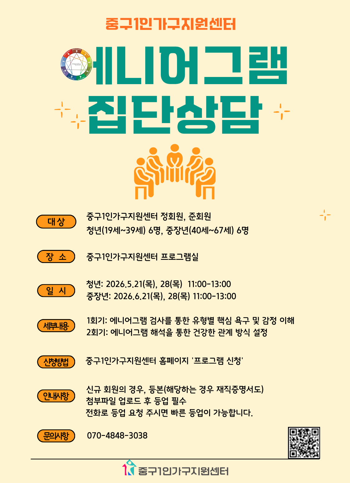 [중장년]6월 에니어그램 집단상담